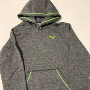 Puma Gray Hooded Boys Sweatshirt size M 10-12